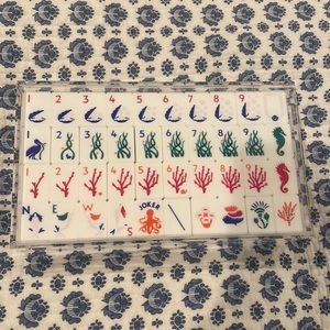 Designer Mahjong tiles - full set with acrylic box